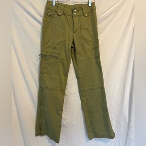 Straight Leg Green Cargo Pants